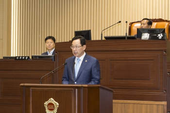 전남도의회 명현관 의장, 경북도의회 방문 연설 대표이미지